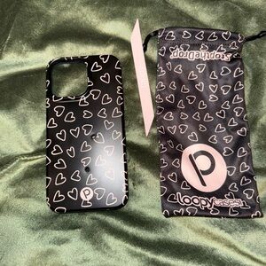 Loopy Case Black Heart Phone Case for iPhone 14 Pro Max